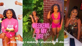 VLOG | bday+ grwm + weekend of my life + dinner+ makeup + photoshoot