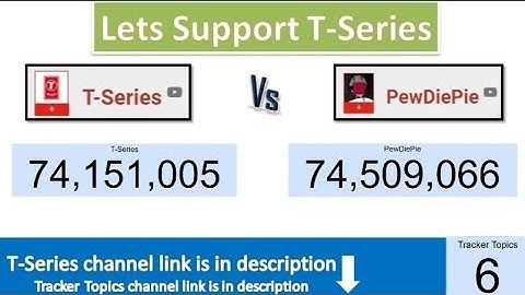 T-Series Vs PewDiePie | Live Subscriber Count