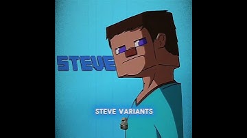 Steve Variants | Edit #shorts #invincible #minecraft #variants #stevevariants #edit