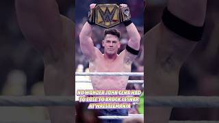 No wonder John Cena had to lose to Brock Lesnar at WrestleMania.#johncena #contest #change #fyp