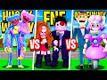 HUGGY WUGGY FAMILY vs FNF FAMILY vs MR FUNNY FAMILY in Roblox BROOKHAVEN RP!!