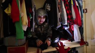 Hide and Seek with superheroes | Action figure toys | Deion's Playtime Skits