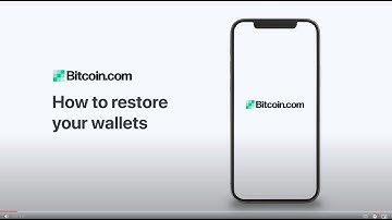 How to restore your wallets