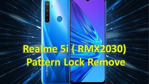 Realme 5I (RMX2030) Pattern Lock Remove UFI BY ISP PINOUT