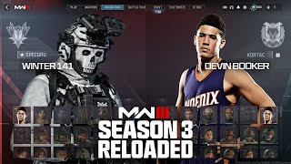 FIRST LOOK: Season 3 Reloaded Operators & Skins | Winter 141, Bats & Devin Booker - Modern Warfare 3