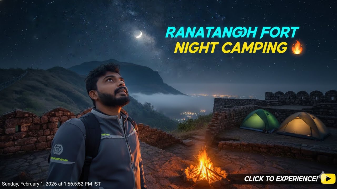Ratangadh Fort Night Trek & Camping 🏕️ | Full Adventure Vlog