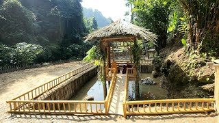 FULL VIDEO : 100 Days | Build farms, dig ponds to release fish | live with nature