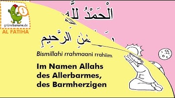 سورة الفاتحة للأطفال/ Lerne die Al-fatiha auf Arabisch für kinder