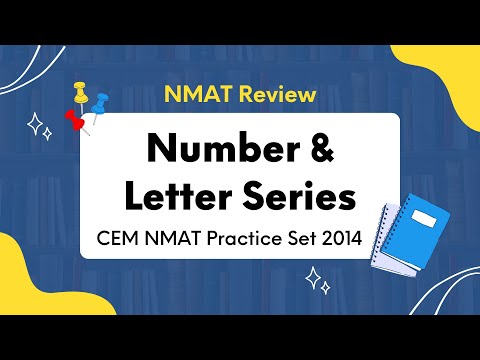 Number & Letter Series CEM NMAT Practice Set 2014 | Inductive Reasoning 21-40 | NMAT Study Buddy