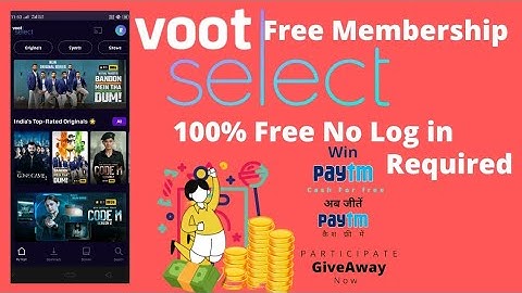 Voot Aap Subscription Free 2022| Voot Membership 2022 |Voot app subscription free 2022 #giveaway