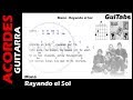 RAYANDO EL SOL 🌞 - Maná ( Letras - Acordes GUITARRA 🎸- Karaoke )