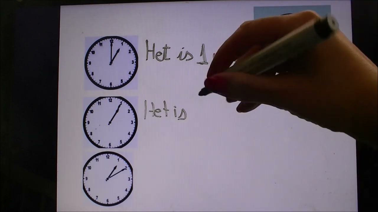 Aprendendo as horas no holandês