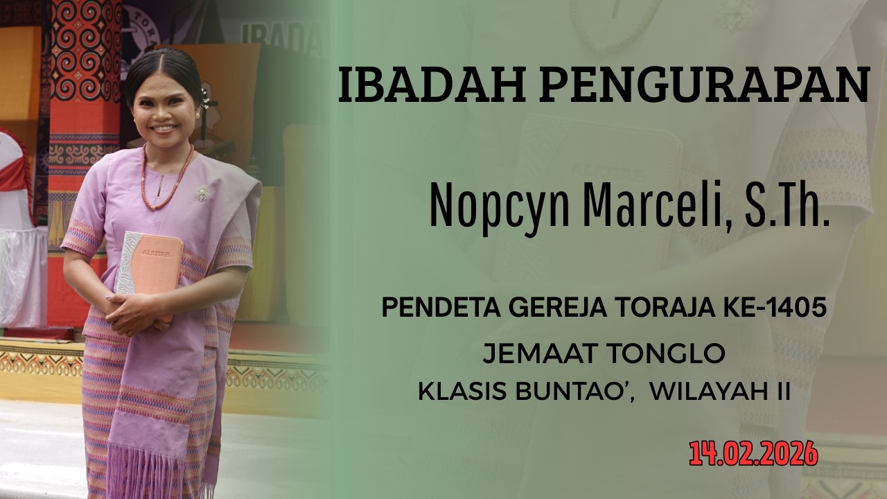 🔴 [LIVE] - IBADAH PENGURAPAN Nopcyn Marceli, S.Th.