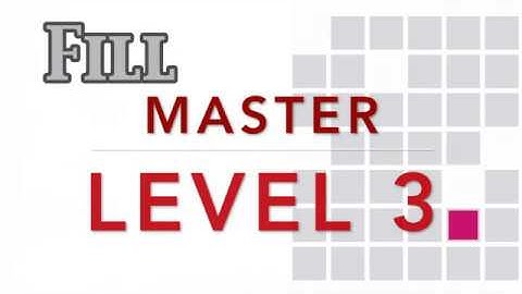 Fill: One-Line Puzzle (Solution) - Master Level 3