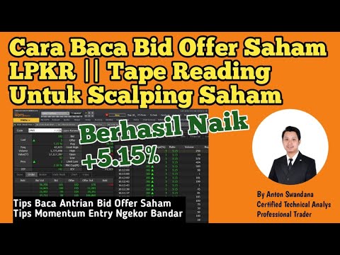Cara Baca Bid offer Saham LPKR | Tape Reading Bid Offer Untuk Scalping Saham