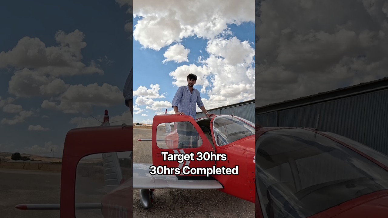 Jack had a target of 30hrs hour building in a week. 30 hrs completed. #hourbuilding #aviation #pilot