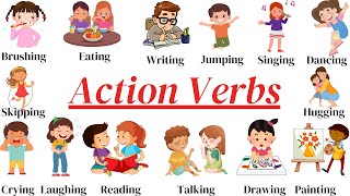 50+Action verbs l#funwithabcs #forkids #kidfriendlyfun #kidseducation #abcexplorers #action