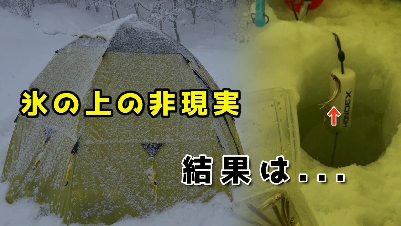 朝５時、既に車３０台...テントだらけの沼で開始早々こうなった【ワカサギ釣り】