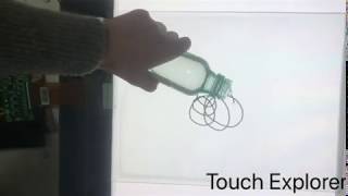 Waterproof test of PCAP touch sensor. XT series Powered by Touch Explorer Photoelectric Co.,ltd