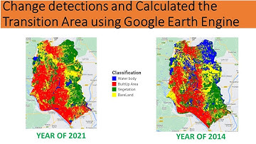 Landuse and Landcover Change detections and Calculated the Transition Area using Google Earth Engine
