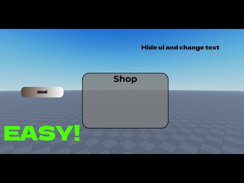 How to change textbutton text and hide ui