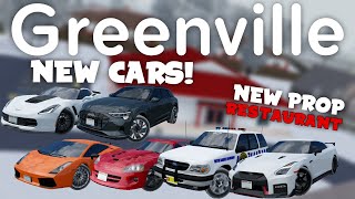 NEW/UPDATED CARS, PROP RESTAURANT, & MORE! | Roblox Greenville Update