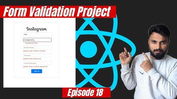 React Web Series Episode 18 | Form Validation Project | React Tutorial in Hindi