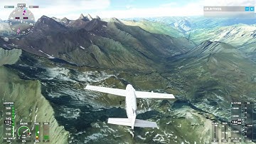 Microsoft Flight Simulator with popping