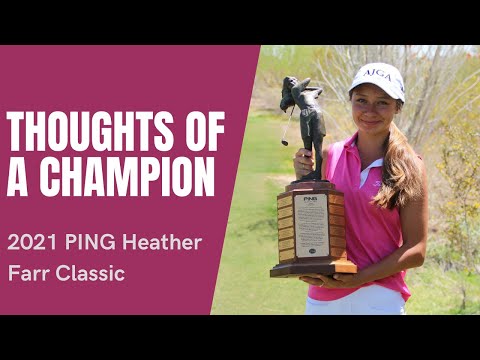 Reflecting on her first win - Anna Davis, 2021 PING Heather Farr Classic