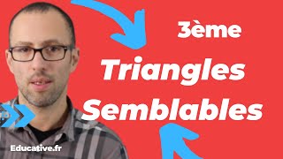 Triangles semblables exercice méthode