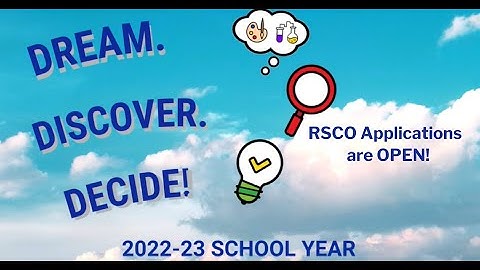 RSCO Applications Now Open - English