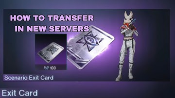Once Human - How to transfer In other server ( Scenario Exit Card )