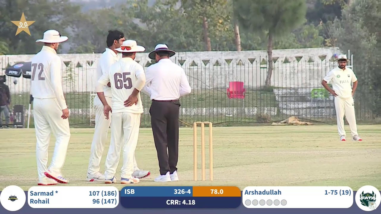 Live | Islamabad Region vs FATA Region | Day 1 | Quaid-e-Azam Trophy 2025-26 | PCB | M2P1K