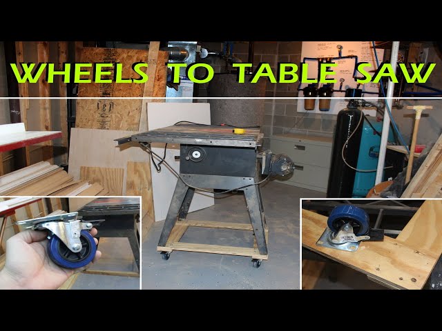 Build An Easy Low Profile Mobile Base For Your Shop Tools! 