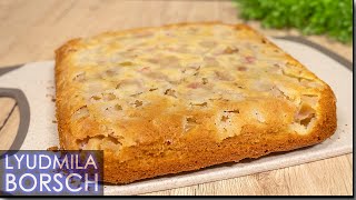 Яблочный пирог, который тает во рту! Всего 5 минут работы! Быстро, Вкусно и Просто!!!