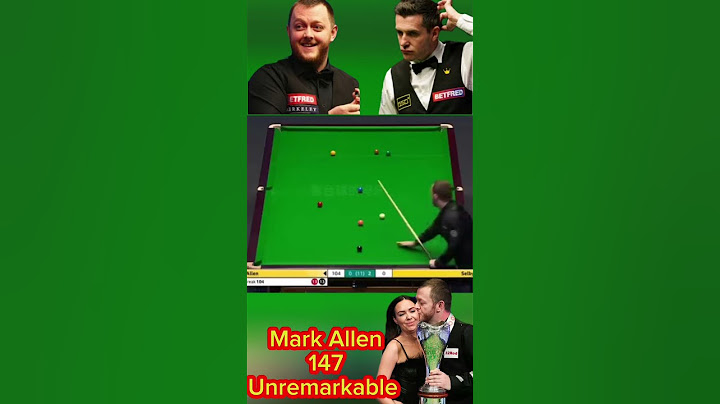 Mark Allen kiss His Wife after 147 Break in Snooker Championship