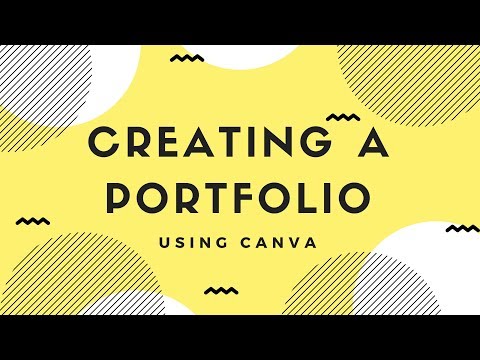  Video and  Tutorial   How to Create a Portfolio in Canva 