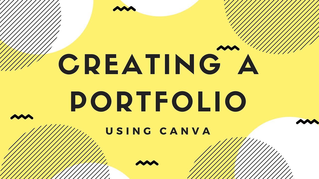 how-to-create-a-portfolio-in-canva-youtube