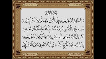 سورة التوبة  بصوت الشيخ حسن صالح 009