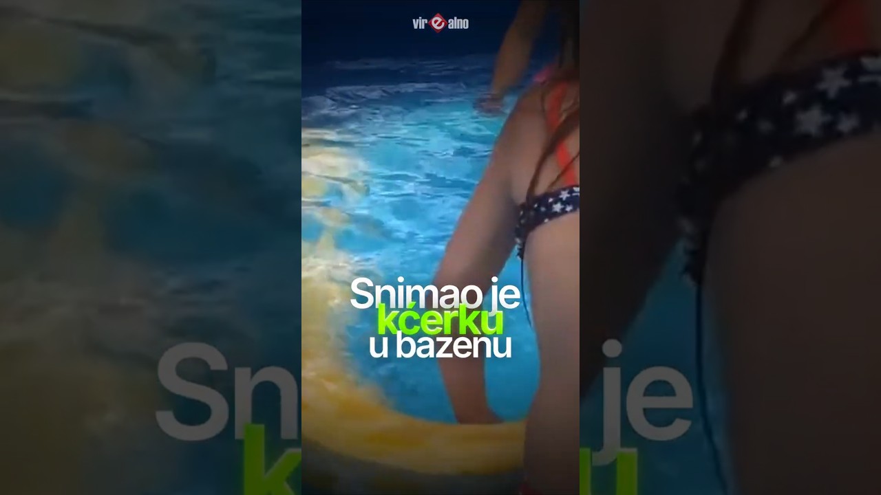 Snimao kćerku u bazenu, ali kad vidite...