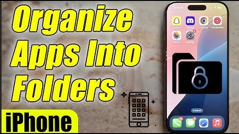 📂 How to Organize Apps Into Folders on iPhone 2025