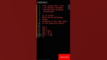 2023 AP Computer Science A MCQ 39