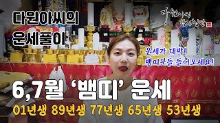 다원 아씨의 운세 풀이: 6, 7월 뱀띠 운세