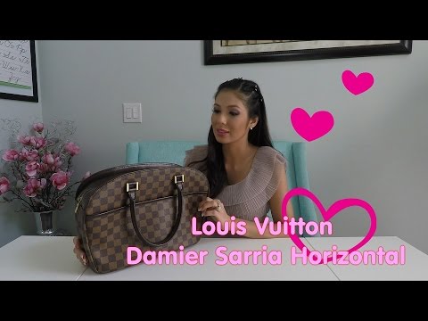 Louis Vuitton Damier Ebene Coated Canvas Sarria Horizontal Top Handle Bag