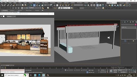 3dsMax Tutorials, Learn 3D Modeling a Coffee Stall from Scratch in 3dsmax ( Part 1)