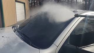 How well does Purple Power in a foam cannon clean a truck
