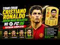 🔥 COMO CRIAR O CRISTIANO RONALDO JOVEM MAIS REALISTA NO EA FC 26! 🇵🇹 TUTORIAL COMPLETO