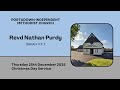 Christmas Day 2025 - Speaker: Revd Nathan Purdy