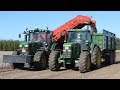 John Deere 6150R picking up Potatoes w/ Grimme EVO 290 Potato Harvester | Danish Agriculture