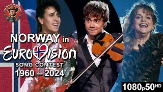 Norway 🇳🇴 in Eurovision Song Contest (1960-2024)